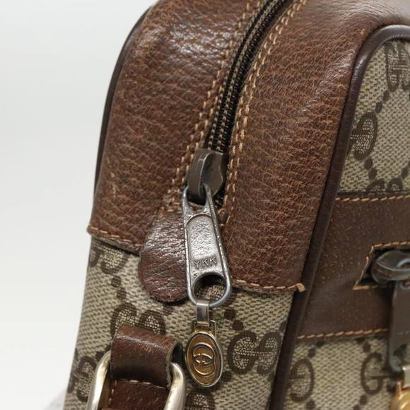 GUCCI GG Supreme Web Sherry Line Shoulder Bag PVC Beige 904 02 005 Auth 96357 - Picture 9 of 16